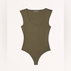 Abercrombie & Fitch AF Sleek Seamless Cap Sleeve Bodysuit Size Small